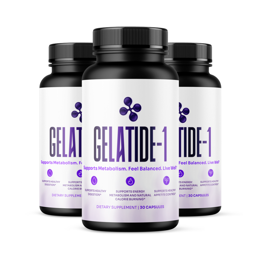 Intermediate savings package consisting of 3 bottles of Gelatide-1 supplement for a 90-day supply, priced at $69 per bottle.